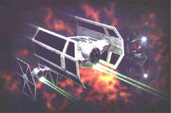 TIE Fighter Advanced - MPC - Re-Release Box Art